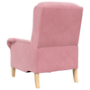 Dusty Pink Armchair Dusty Pink Polyester covering, Wooden frame