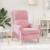 Dusty Pink Armchair Dusty Pink Polyester covering, Wooden frame