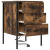 Bedside Cabinet with Drawer Smoked oak Engineered wood