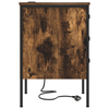Bedside Cabinet with Drawer Smoked oak Engineered wood