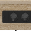 Bedside Cabinet with Shelf with Storage Sonoma oak Engineered wood