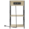 Bedside Cabinets with Shelf with Storage 2 pcs Sonoma oak Engineered wood