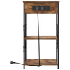 Bedside Cabinet with Shelf with Storage Smoked oak Engineered wood