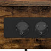 Bedside Cabinets with Shelf with Storage 2 pcs Smoked oak Engineered wood