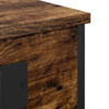 Bedside Cabinets with Shelf with Storage 2 pcs Smoked oak Engineered wood