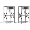 Bedside Cabinets with Shelf with Storage 2 pcs Grey sonoma Engineered wood