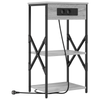 Bedside Cabinets with Shelf with Storage 2 pcs Grey sonoma Engineered wood
