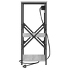 Bedside Cabinets with Shelf with Storage 2 pcs Grey sonoma Engineered wood