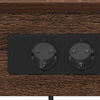 Bedside Cabinets with Shelf with Storage 2 pcs Brown oak Engineered wood