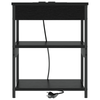 Bedside Cabinet Black oak 41 x 31 x 51 cm Engineered wood