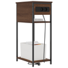 Bedside Cabinet Brown oak 41 x 28 x 76 cm Engineered wood