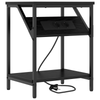 Bedside Cabinet Black oak Engineered wood