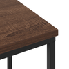Bedside Cabinet Brown oak Engineered wood
