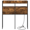 Storage Headboard Smoked oak 80 cm Engineered wood