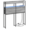 Storage Headboard Grey sonoma 80 cm Engineered wood