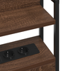 Storage Headboard Brown oak 160 cm Engineered wood
