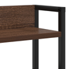 Storage Headboard Brown oak 160 cm Engineered wood