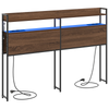 Storage Headboard Brown oak 160 cm Engineered wood