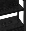 Storage Headboard Black oak 200 cm Engineered wood