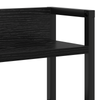 Storage Headboard Black oak 200 cm Engineered wood