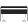 Storage Headboard Black oak 200 cm Engineered wood