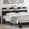 Storage Headboard Black oak 200 cm Engineered wood