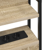 Storage Headboard Sonoma oak 200 cm Engineered wood