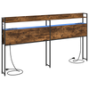 Storage Headboard Smoked oak 200 cm Engineered wood