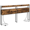 Storage Headboard Smoked oak 200 cm Engineered wood
