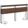 Storage Headboard Brown oak 200 cm Engineered wood