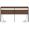 Storage Headboard Brown oak 200 cm Engineered wood