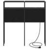 Storage Headboard Black oak 80 cm Engineered wood