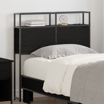 Storage Headboard Black oak 80 cm Engineered wood