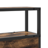 Storage Headboard Smoked oak 80 cm Engineered wood