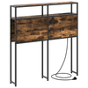Storage Headboard Smoked oak 80 cm Engineered wood