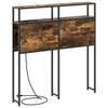 Storage Headboard Smoked oak 80 cm Engineered wood