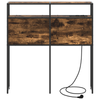 Storage Headboard Smoked oak 80 cm Engineered wood