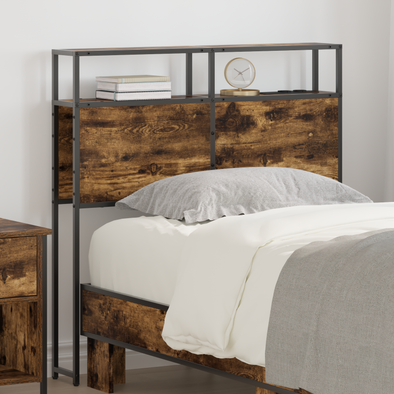 Storage Headboard Smoked oak 80 cm Engineered wood