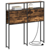 Storage Headboard Smoked oak 80 cm Engineered wood
