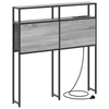 Storage Headboard Grey sonoma 80 cm Engineered wood