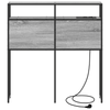 Storage Headboard Grey sonoma 80 cm Engineered wood