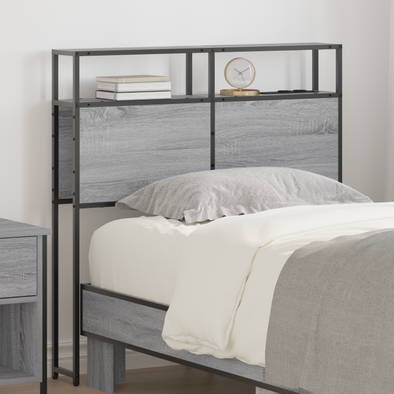 Storage Headboard Grey sonoma 80 cm Engineered wood