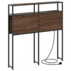 Storage Headboard Brown oak 80 cm Engineered wood