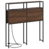 Storage Headboard Brown oak 80 cm Engineered wood