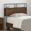 Storage Headboard Brown oak 80 cm Engineered wood