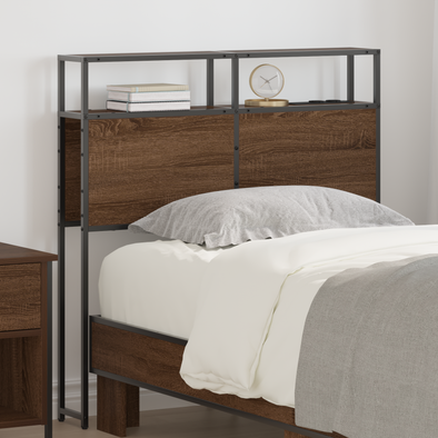 Storage Headboard Brown oak 80 cm Engineered wood