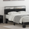 Storage Headboard Black oak 120 cm Engineered wood