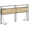 Storage Headboard Sonoma oak 200 cm Engineered wood