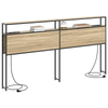 Storage Headboard Sonoma oak 200 cm Engineered wood