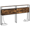 Storage Headboard Smoked oak 200 cm Engineered wood